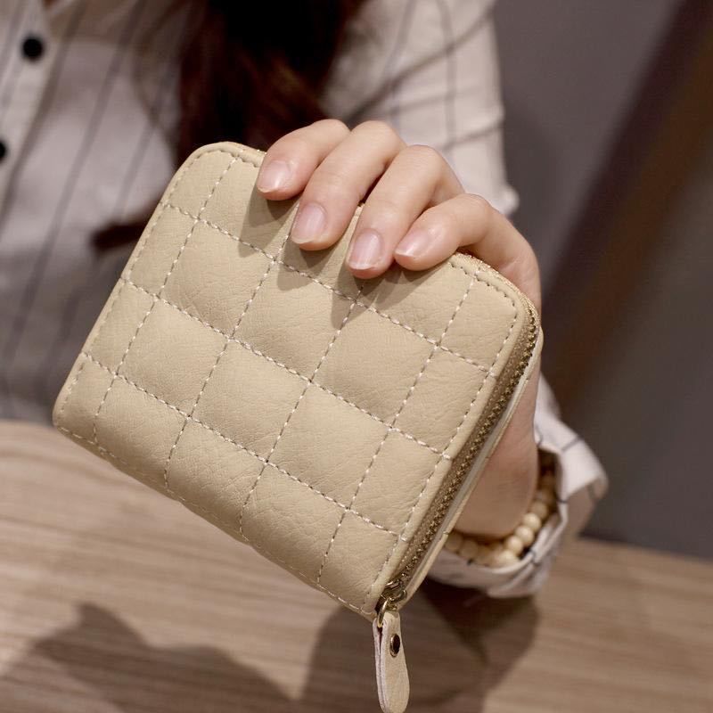 Women's Small Zipper Wallet with Coin Purse Clutch Bag
