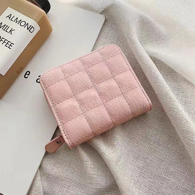 Women's Small Zipper Wallet with Coin Purse Clutch Bag