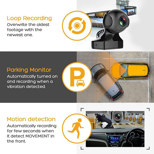 170° WiFi Dash Cam Recorder Car Camera HD 1080P Car DVR Vehicle Video G-Sensor