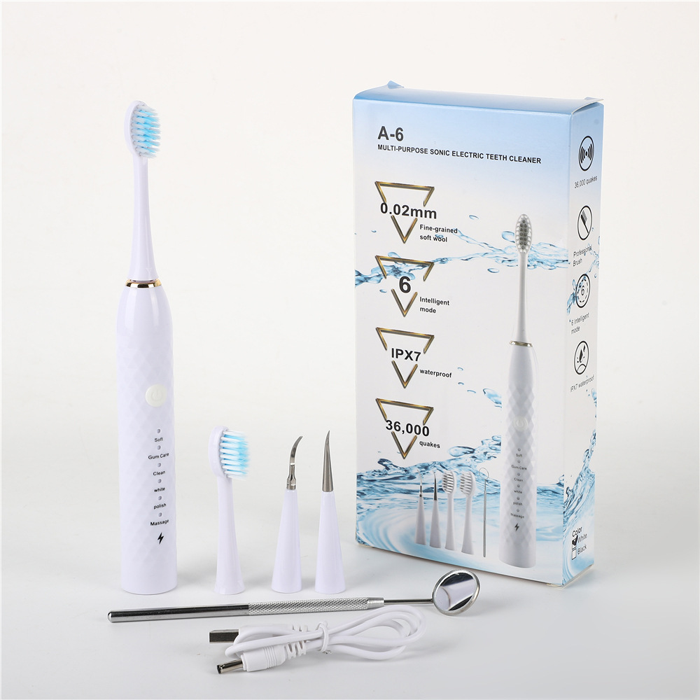 Electric Sonic Toothbrush Set with Multiple Brush Heads