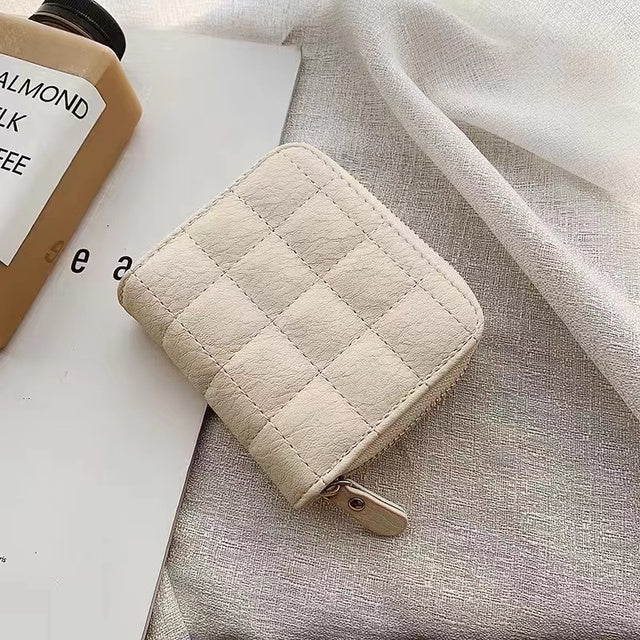 Women's Small Zipper Wallet with Coin Purse Clutch Bag
