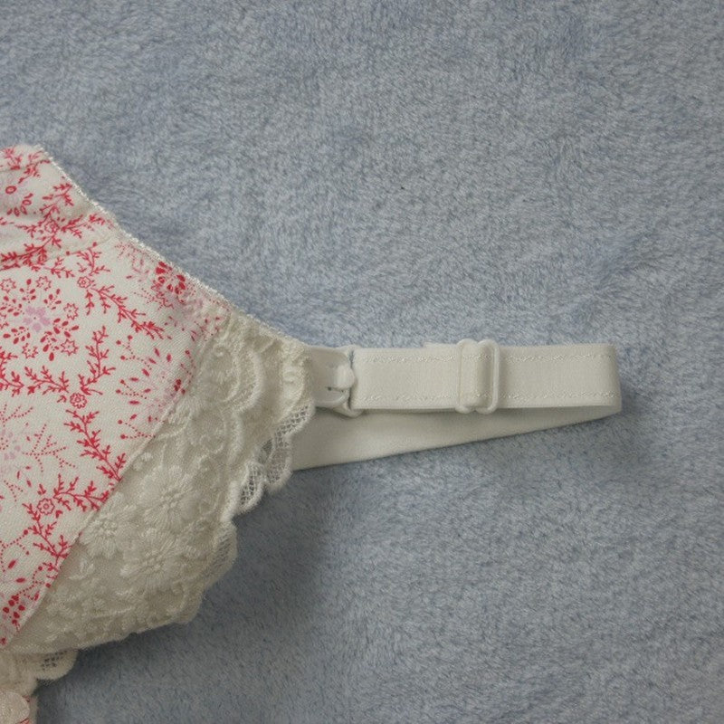 Bamboo Fiber Maternity Nursing Bra with Lace Detail