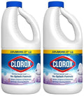 Clorox Splash-Less Bleach Concentrated Formula Lavender Scent 40 Ounce Bottle - Pack of 2 (Package May Vary)