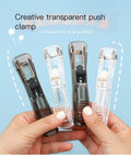 Transparent Plastic Stapler and Office Supplies Set