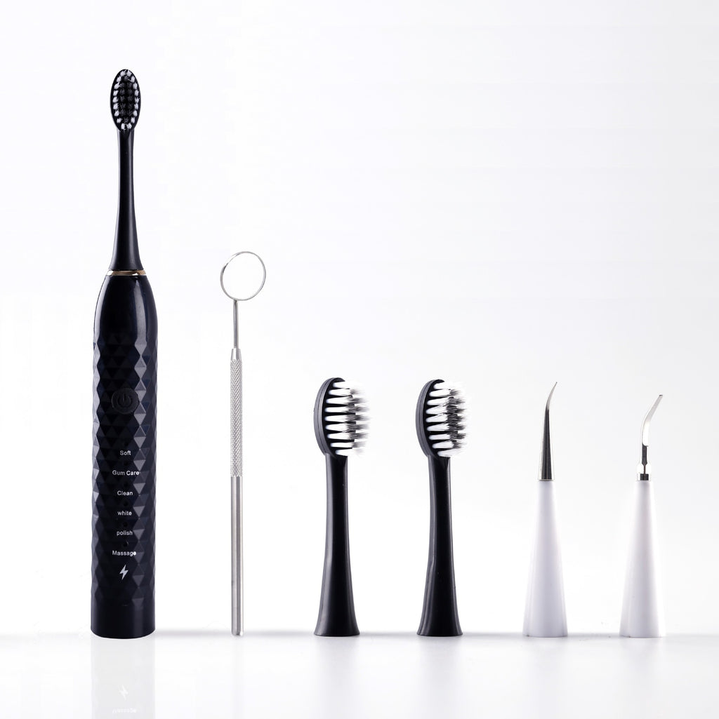 Electric Sonic Toothbrush Set with Multiple Brush Heads