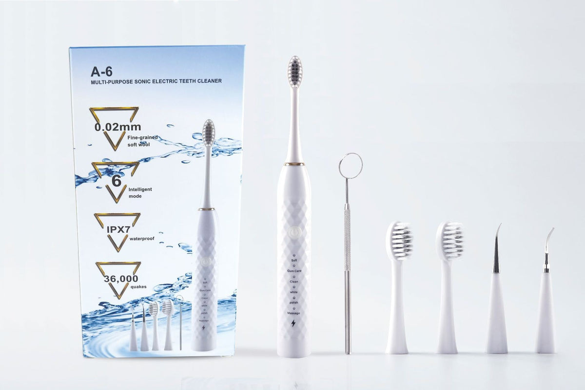 Electric Sonic Toothbrush Set with Multiple Brush Heads